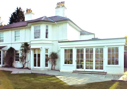 Orangery on listed building in Worcester